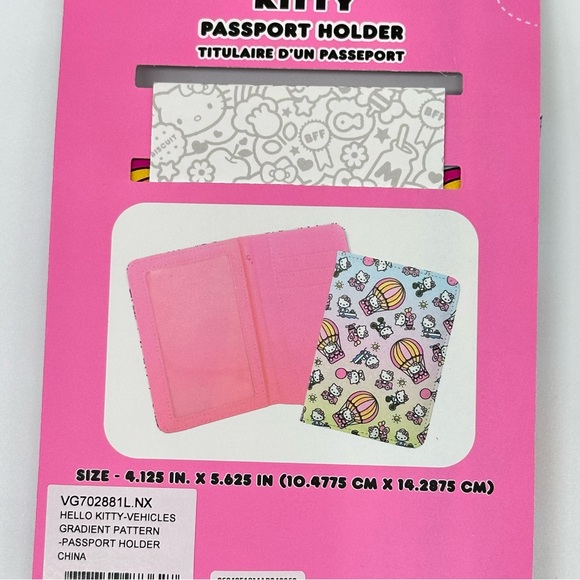 Sanrio Hello Kitty Passport Holder - HK Vehicles Gradient Pattern - Picture 5 of 5
